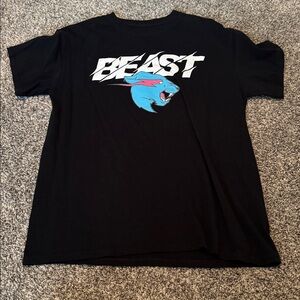 Authentic Official Mr. Beast Merch Logo T-Shirt Size Medium Youtube Tee